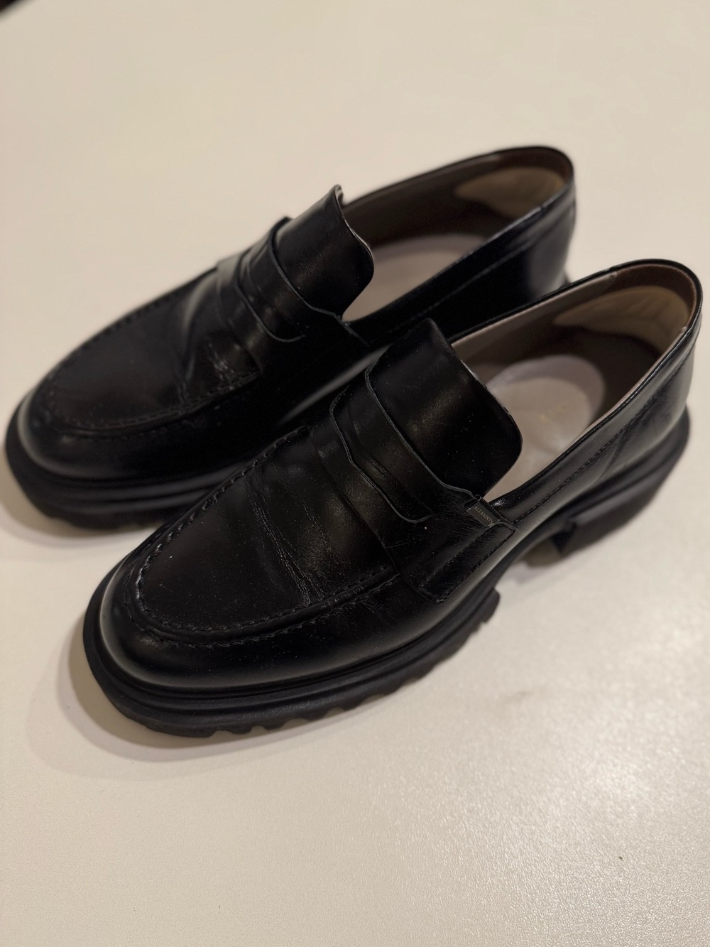 AllSaints Lola Black Loafers